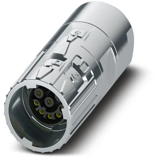 Kupplung, M17, 8-polig, Crimpanschluss, ONECLICK-Schnellverriegelung, gerade, 1629011 Expressversand