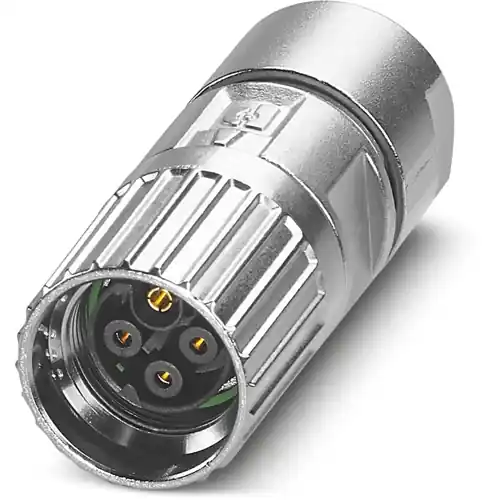 Kupplung, M17, 4-polig, Crimpanschluss, Schraubverriegelung, gerade, 1069485 Must-Have