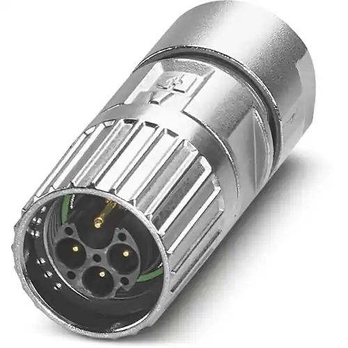 Neue Kollektion Stecker, M17, 4-polig, Crimpanschluss, Schraubverriegelung, gerade, 1069482