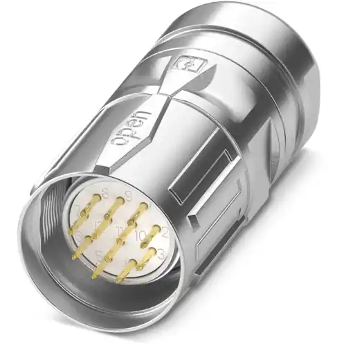 Highlight Stecker, M23, 16-polig, Crimpanschluss, SPEEDCON-Verriegelung, gerade, 1243599