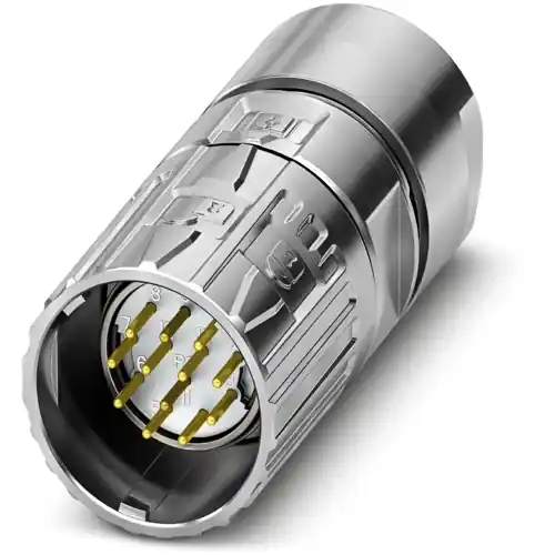 Begrenztes Angebot Stecker, M23, 12-polig, Lötanschluss, ONECLICK-Schnellverriegelung, gerade, 1342201