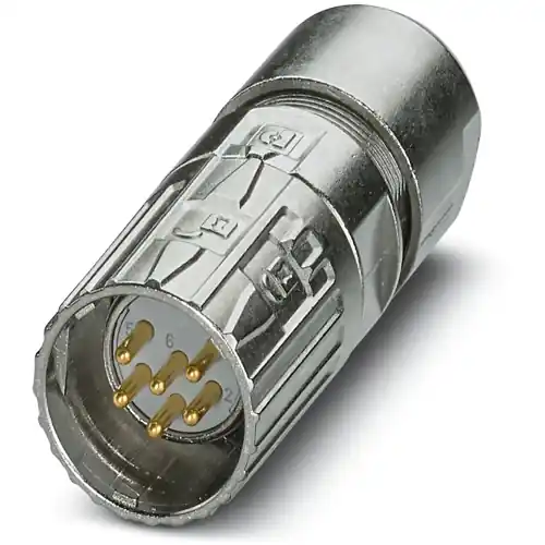 Stecker, M23, 6-polig, Lötanschluss, ONECLICK-Schnellverriegelung, gerade, 1341719 Garantierte Lieferung
