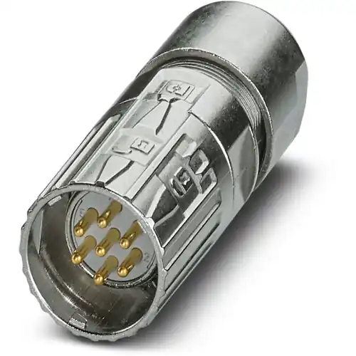 Stecker, M23, 7-polig, Lötanschluss, ONECLICK-Schnellverriegelung, gerade, 1341731 Markenprodukt