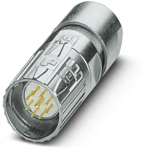 Super-Preis Stecker, M23, 9-polig, Lötanschluss, ONECLICK-Schnellverriegelung, gerade, 1342194