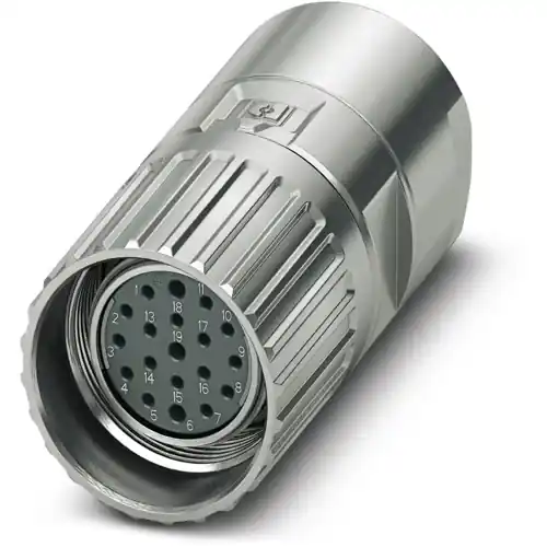 Kupplung, M23, 19-polig, Crimpanschluss, Schraubverriegelung, gerade, 1629196 Top-Preis