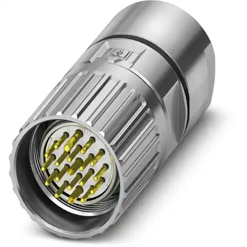 Stecker, M23, 19-polig, Lötanschluss, Schraubverriegelung, gerade, 1341231 Ausverkauf