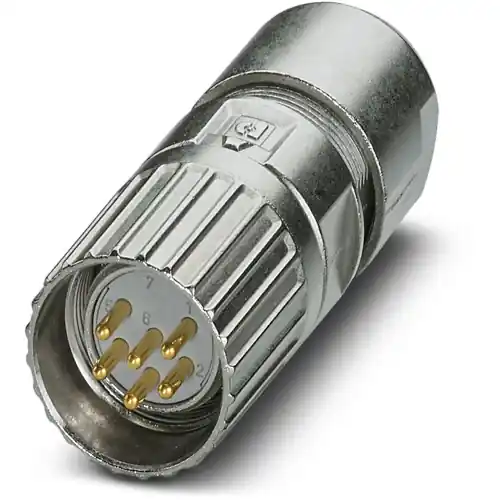 Stecker, M23, 6-polig, Lötanschluss, Schraubverriegelung, gerade, 1340658 Super-Preis