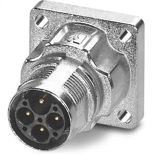 Aufbaustecker, M17, 4-polig, Crimpanschluss, Standard-/ONECLICK-Schnellverriegelung, gerade, 1069502 Abverkauf