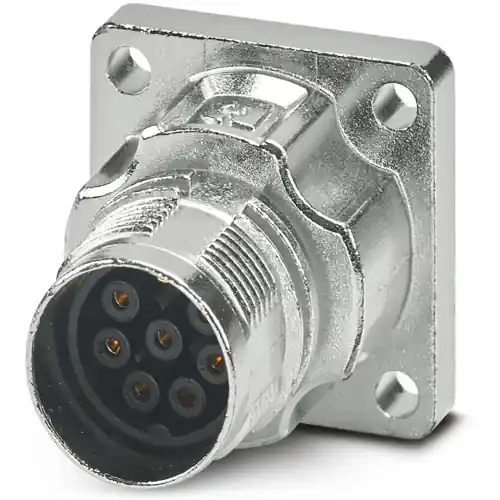 Sichere Zahlung Aufbaubuchse, M17, 8-polig, Crimpanschluss, Standard-/ONECLICK-Schnellverriegelung, gerade, 1628911