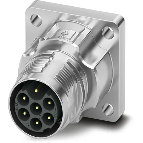 Aufbaustecker, M17, 7-polig, Crimpanschluss, Standard-/ONECLICK-Schnellverriegelung, gerade, 1628916 Schneller Versand