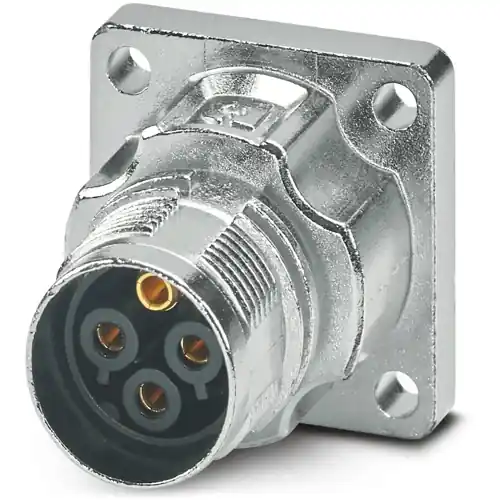 Bestseller Aufbaubuchse, M17, 4-polig, Crimpanschluss, Standard-/ONECLICK-Schnellverriegelung, gerade, 1628923