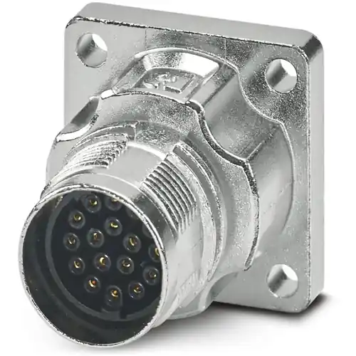 Aufbaubuchse, M17, 17-polig, Crimpanschluss, Standard-/ONECLICK-Schnellverriegelung, gerade, 1628927 Rabatt