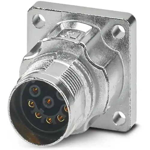 Expressversand Aufbaubuchse, M17, 8-polig, Crimpanschluss, Standard-/ONECLICK-Schnellverriegelung, gerade, 1628931