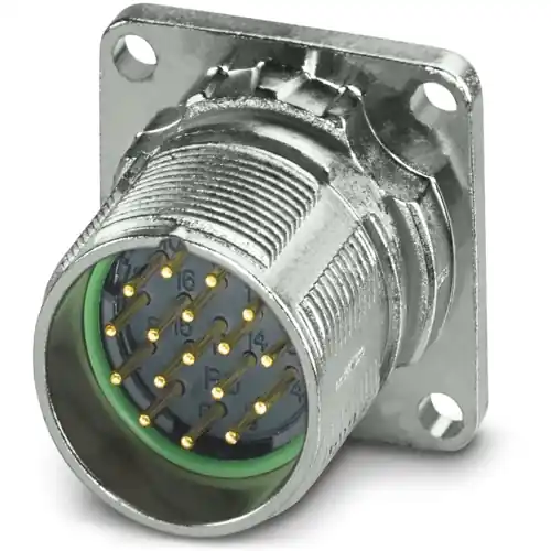 Aufbaustecker, M23, 17-polig, Crimpanschluss, Standard-/ONECLICK-Schnellverriegelung, gerade, 1629080 Neu