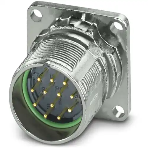 Aufbaustecker, M23, 12-polig, Crimpanschluss, Standard-/ONECLICK-Schnellverriegelung, gerade, 1629082 Meistverkauft