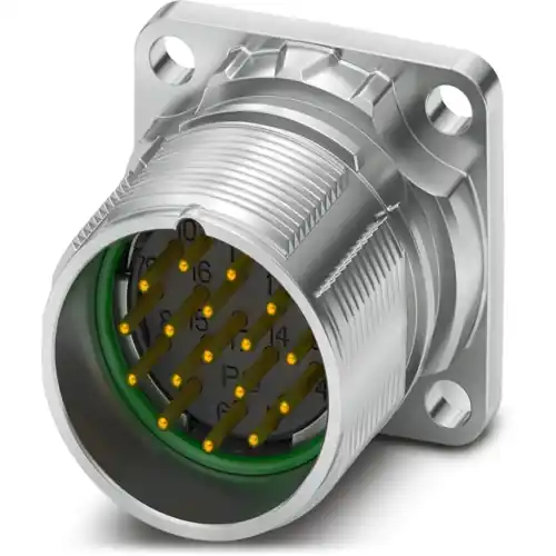 Aufbaustecker, M23, 17-polig, Crimpanschluss, Standard-/ONECLICK-Schnellverriegelung, gerade, 1629086 Sichere Zahlung