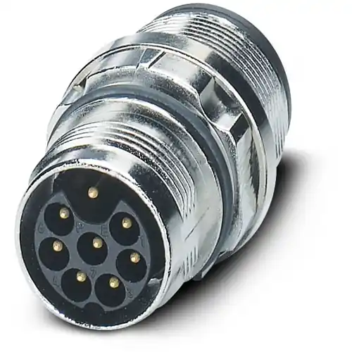 Highlight Einbaustecker, M17, 4-polig, Crimpanschluss, Standard-/SPEEDCON-Verriegelung, gerade, 1242774