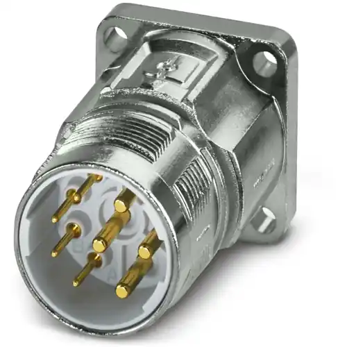 Aufbaustecker, M23, 8-polig, Crimpanschluss, Standard-/ONECLICK-Schnellverriegelung, gerade, 1628777 Wochenendangebot