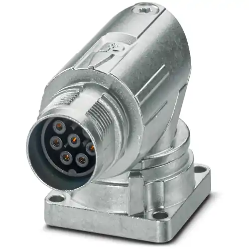 Must-Have Aufbaubuchse, M17, 8-polig, Crimpanschluss, Standard-/ONECLICK-Schnellverriegelung, abgewinkelt, 1628504