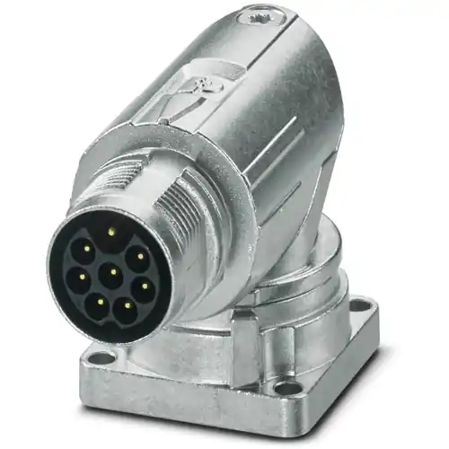 Aufbaustecker, M17, 8-polig, Crimpanschluss, Standard-/ONECLICK-Schnellverriegelung, abgewinkelt, 1628505 Preis Gesenkt