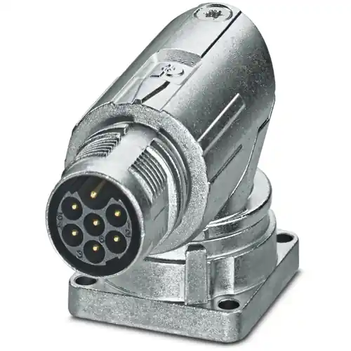 Neuheit Aufbaustecker, M17, 7-polig, Crimpanschluss, Standard-/ONECLICK-Schnellverriegelung, abgewinkelt, 1628511