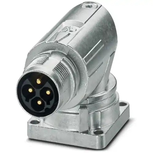 Geprüft Aufbaustecker, M17, 4-polig, Crimpanschluss, Standard-/ONECLICK-Schnellverriegelung, abgewinkelt, 1628517