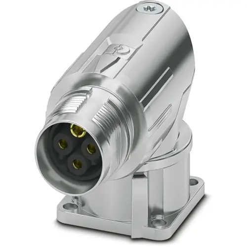 Aufbaubuchse, M17, 4-polig, Crimpanschluss, Standard-/ONECLICK-Schnellverriegelung, abgewinkelt, 1628518 Angebot