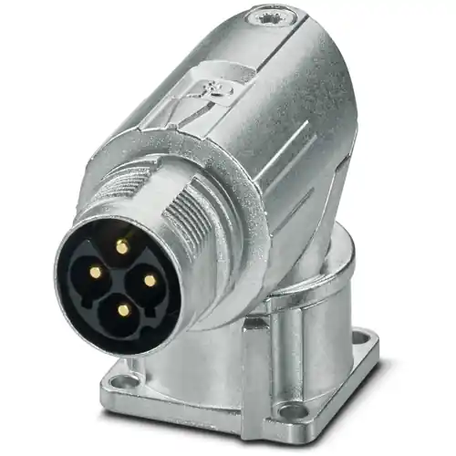 Aufbaustecker, M17, 4-polig, Crimpanschluss, Standard-/ONECLICK-Schnellverriegelung, abgewinkelt, 1628519 Begrenztes Angebot