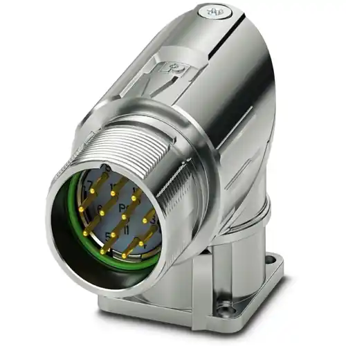 Aufbaustecker, M23, 6-polig, Crimpanschluss, Standard-/ONECLICK-Schnellverriegelung, abgewinkelt, 1341925 Nur Für Kurze Zeit