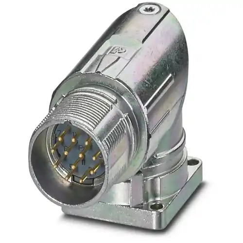 Aufbaustecker, M23, 12-polig, Crimpanschluss, Standard-/ONECLICK-Schnellverriegelung, abgewinkelt, 1628494 Must-Have