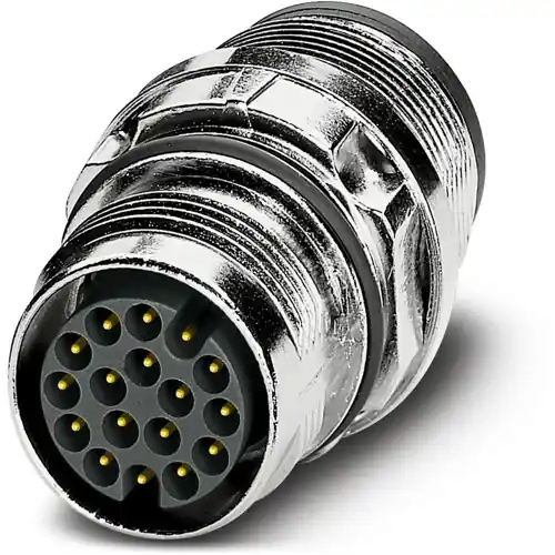 Einbaustecker, M17, 17-polig, Crimpanschluss, Standard-/SPEEDCON-Verriegelung, gerade, 1242772 Knallerangebot