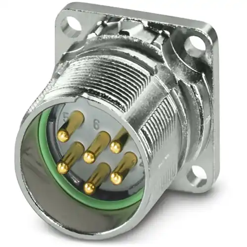 Aufbaustecker, M23, 6-polig, Lötanschluss, Standard-/ONECLICK-Schnellverriegelung, gerade, 1339315 Must-Have