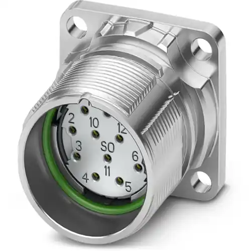 Sofort Bestellen Aufbaubuchse, M23, 12-polig, Lötanschluss, Standard-/ONECLICK-Schnellverriegelung, gerade, 1339333