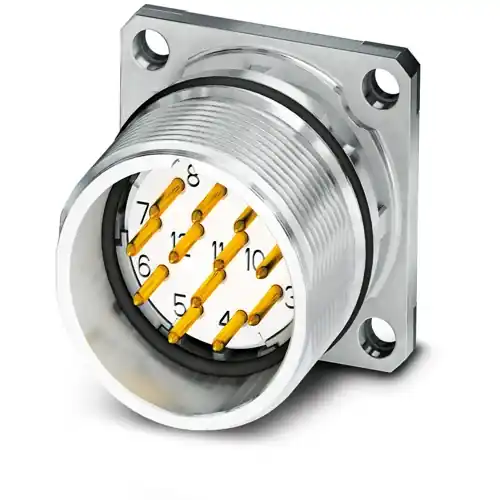 Aufbaustecker, M23, 17-polig, Lötanschluss, Standard-/SPEEDCON-Verriegelung, gerade, 1243921 Sonderaktion