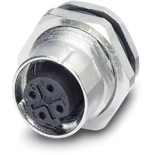 Sonderaktion Einbaubuchse, M12, 4-polig, Lötstifte, SPEEDCON-Verriegelung, gerade, 1237394