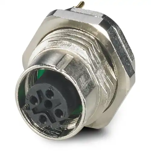 Geprüft Einbaubuchse, M12, 4-polig, Lötstifte, SPEEDCON-Verriegelung, gerade, 1237413