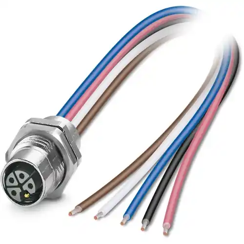 Top-Preis Einbaubuchse, M12, 5-polig, Litzenanschluss, gerade, 1239544