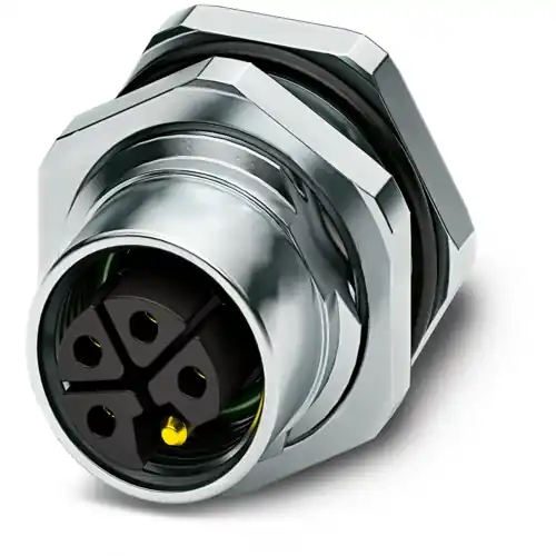 Einbaubuchse, M12, 5-polig, Lötanschluss, gerade, 1239091 Preisreduziert