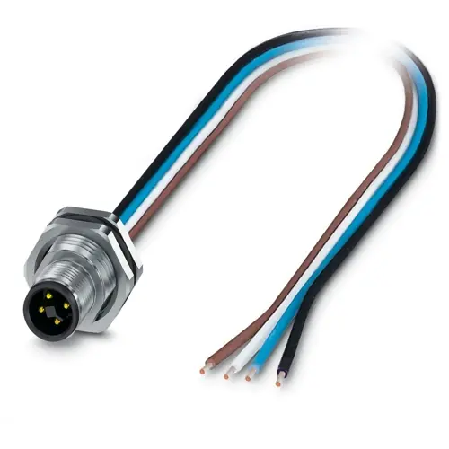 Knallerangebot Einbaustecker, M12, 4-polig, Litzenanschluss, gerade, 1238900