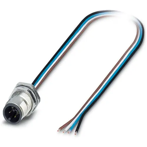 Einbaustecker, M12, 4-polig, Litzenanschluss, SPEEDCON-Verriegelung, gerade, 1239999 Günstig
