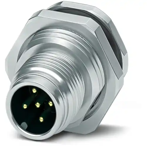 Einbaustecker, M12, 5-polig, Lötanschluss, Push-Pull, gerade, 1027676 Jetzt Bestellen