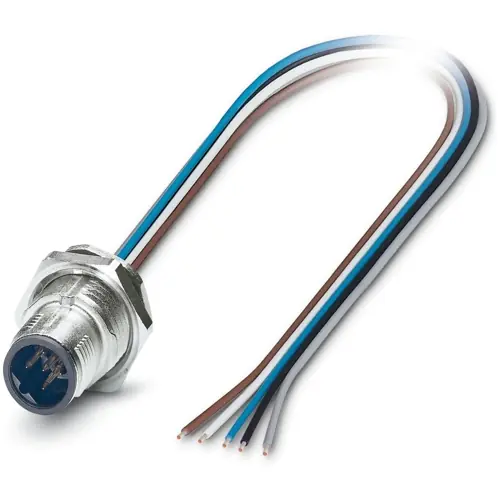 Einbaustecker, M12, 5-polig, Litzenanschluss, SPEEDCON-Verriegelung, gerade, 1239966 Online Kaufen