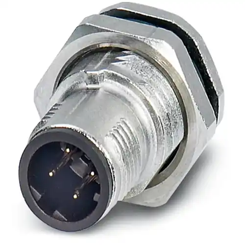 Einbaustecker, M12, 4-polig, Lötstifte, SPEEDCON-Verriegelung, gerade, 1240026 Sonderaktion