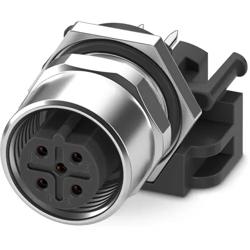 Einbaubuchse, M12, 5-polig, Lötstifte, gerade, 1396615 Nur Für Kurze Zeit