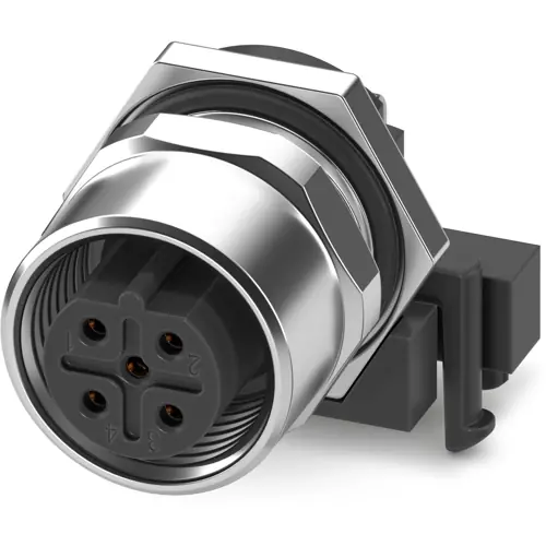 Einbaubuchse, M12, 5-polig, Lötstifte, gerade, 1396610 Top-Seller