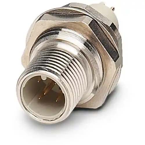 Einbaustecker, M12, 5-polig, Lötanschluss, gerade, 1239902 Aktuell