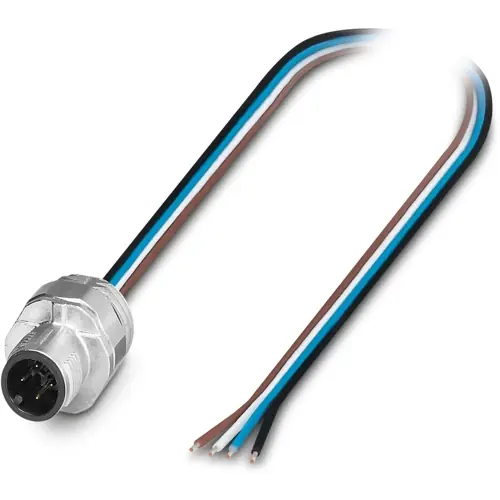 Einbaustecker, M12, 4-polig, Litzenanschluss, SPEEDCON-Verriegelung, gerade, 1239879 Nur Für Kurze Zeit