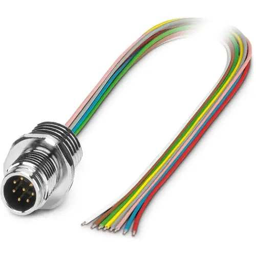 Angebot Einbaustecker, M12, 8-polig, Litzenanschluss, Push-Pull, gerade, 1687981