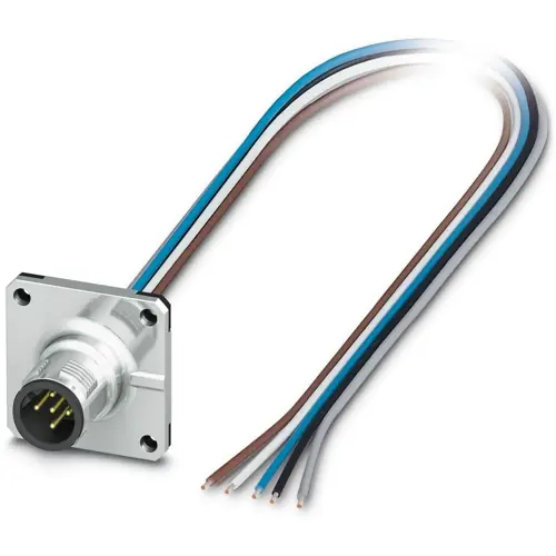 Neue Kollektion Einbaustecker, M12, 5-polig, Litzenanschluss, gerade, 1239718