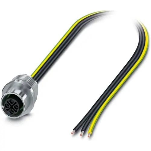 Preisreduziert Einbaubuchse, M12, 3-polig, Litzenanschluss, gerade, 1238908